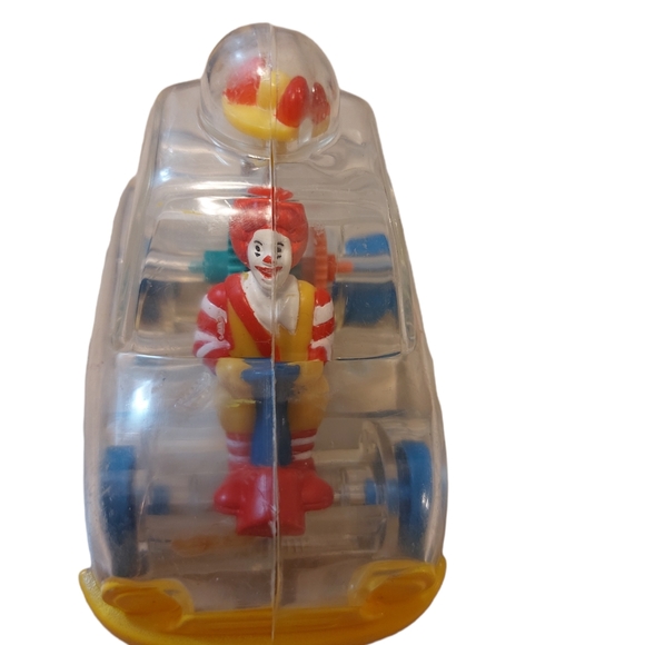 VINTAGE 1996 Rare McDonald's happy meal toy Ronald McDonald clear car 1996 - Picture 6 of 10
